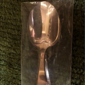 Reed and Barton silver plate curved handle baby feeding spoon